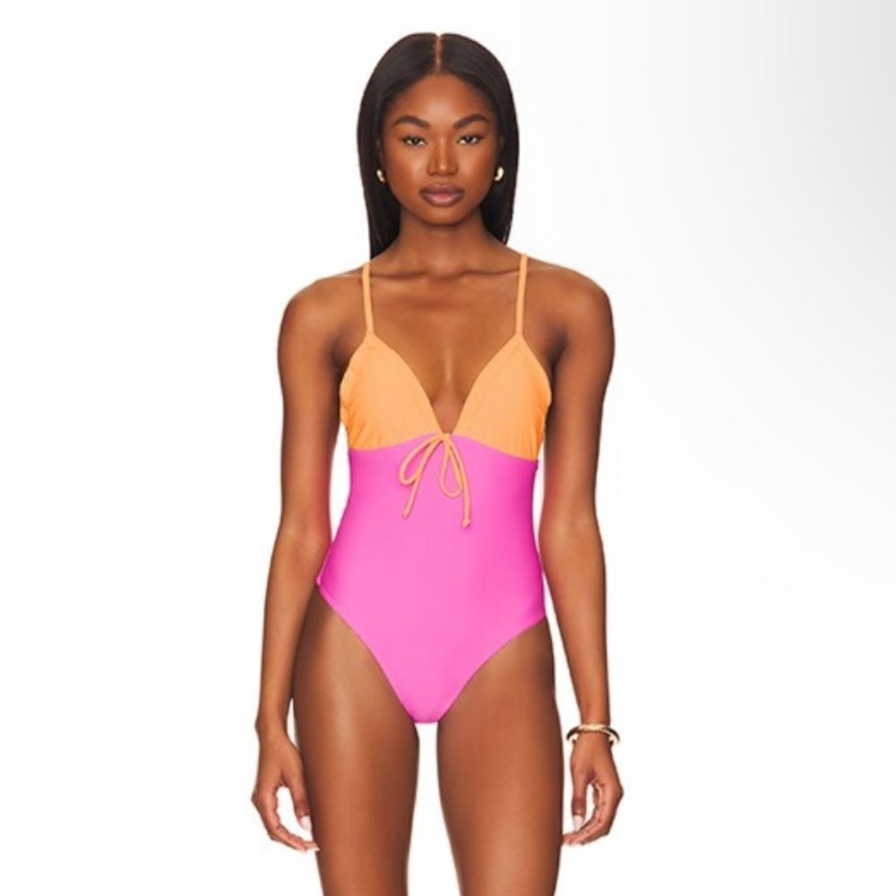 NWT Superdown Camille one piece swimsuit bathing suit swim Revolve XL